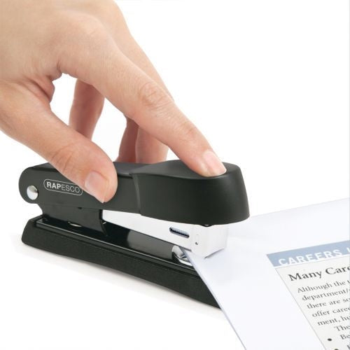 Rapesco Minno Half Strip Stapler Capacity 20 Sheets Black