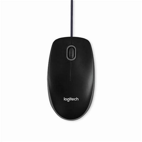 Logitech B110 Optical Mouse Silent Wired USB Black