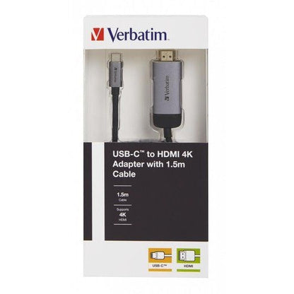 Verbatim USB-C to HDMI 4K Adaptor with 1.5m Cable