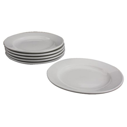 Porcelain Plate 170mm White (Pack of 6)