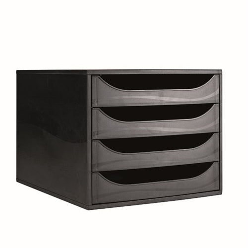 Contour Ergonomics 4 Drawer Set Black