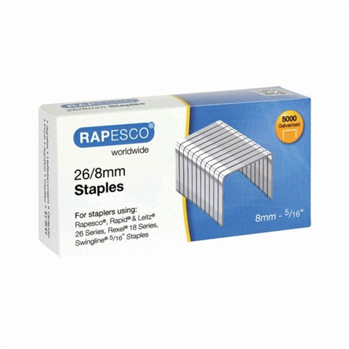 Rapesco 268mm Staples Chisel Point (Pack of 5000)