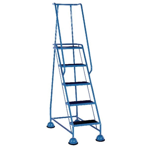 Light Blue 5 Tread Step Ladder (Load capacity 120kg)