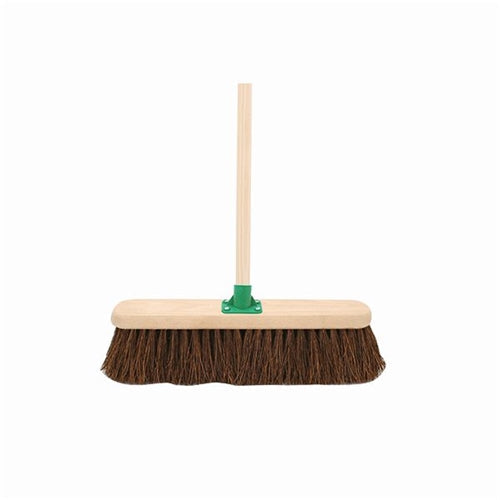 Stiff Bassine Broom with Handle 18 Inch