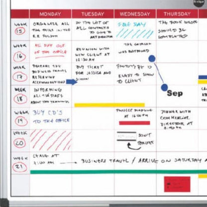 Bi-Office Magnetic Week Planner 900x600mm