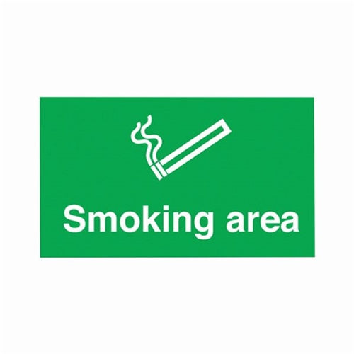 Safety Sign Smoking Area 300x500mm PVC