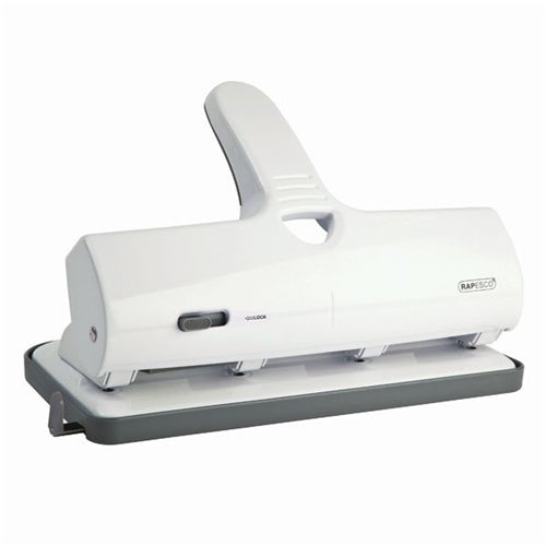 Rapesco ALU 40 Heavy Duty 4 Hole Punch Capacity 40 Sheets White