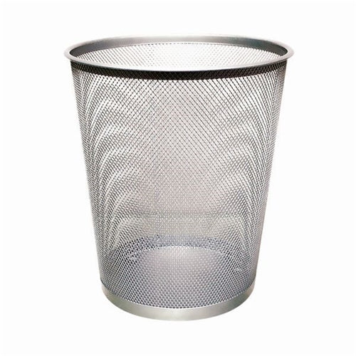 Q-Connect Waste Basket Mesh 18 Litre Silver