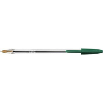 Bic Cristal Ballpoint Pen Medium Green (Pack of 50)