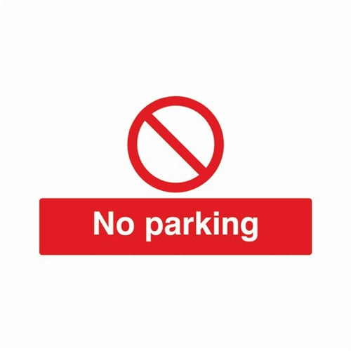 Safety Sign No Parking 300x500mm PVC