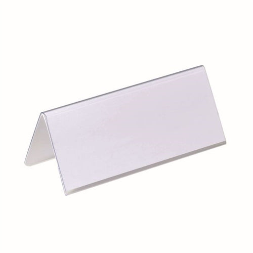 Durable Table Place Name Holder 61x150mm Clear (Pack of 25)