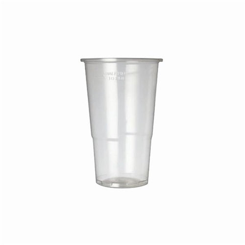 Plastic Half Pint Glass Clear (Pack of 50)