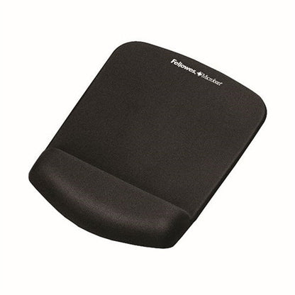 Fellowes Plush Touch Mousepad Wristrest Black