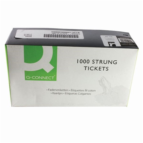 Strung Ticket 70x44mm White (Pack of 1000)