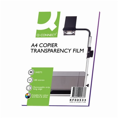 Q-Connect Laser Copier Over Head Projection Film (Pack of 50)