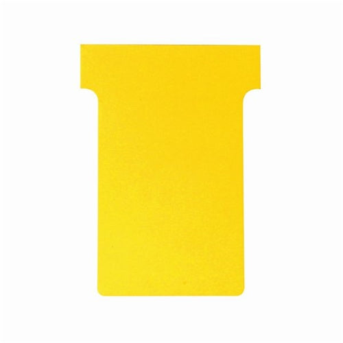 Nobo T-Card Size 3 80 x 120mm Yellow (Pack of 100)