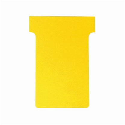 Nobo T-Card Size 3 80 x 120mm Yellow (Pack of 100)