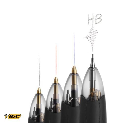 Bic 4 Colours Ballpoint Pen and Mechanical Pencil (Pack of 12)