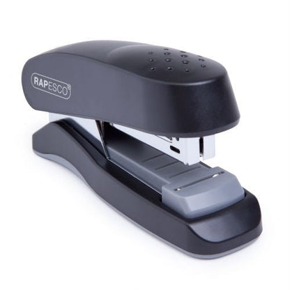 Rapesco Flat Clinch Half Strip Stapler Capacity 30 Sheets Black