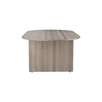 Jemini D-End Meeting Table 1800x1000x730mm Grey Oak