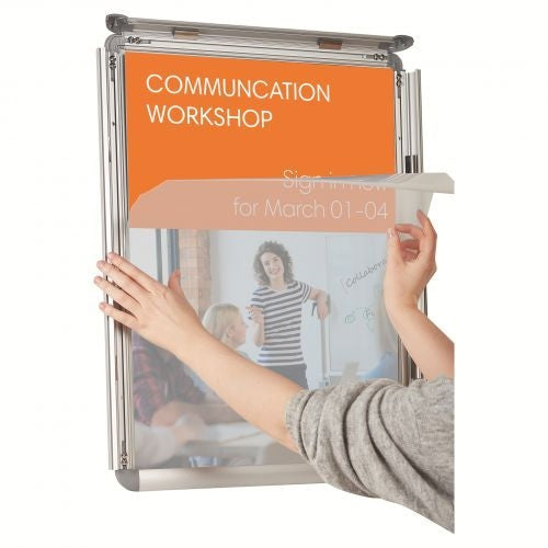 Nobo Premium Plus A2 Poster Frame Sign Holder with Snap Frame