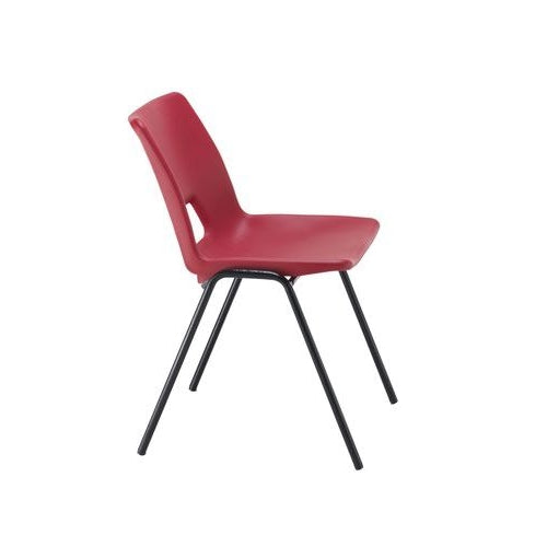 Jemini Stacking Chair 490x475x725mm Polypropylene Red