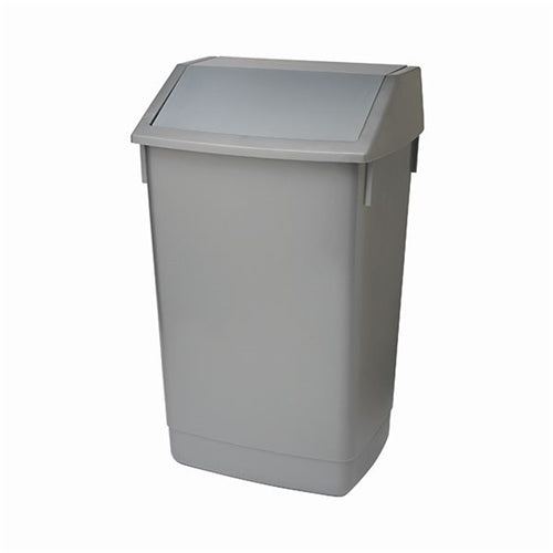 Addis Fliptop Bin 60 Litre Metallic Grey (Heavy duty commerical quality)