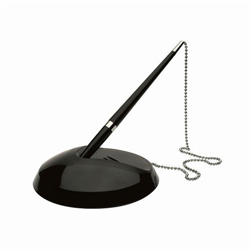 Q-Connect Reception Pen with Chain and Base