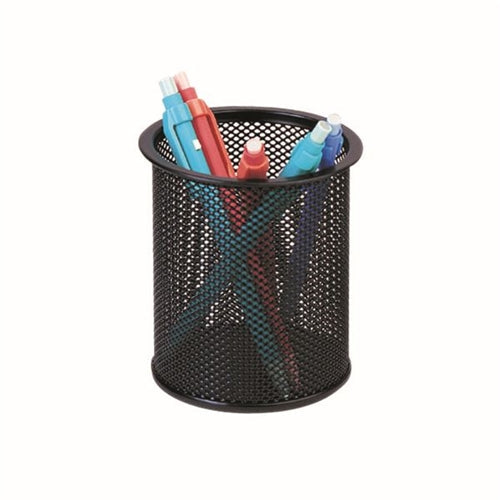 Q-Connect Mesh Pen Pot Black