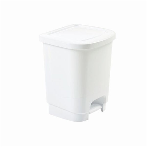 Whitefurze Pedal Bin 8 Litre White