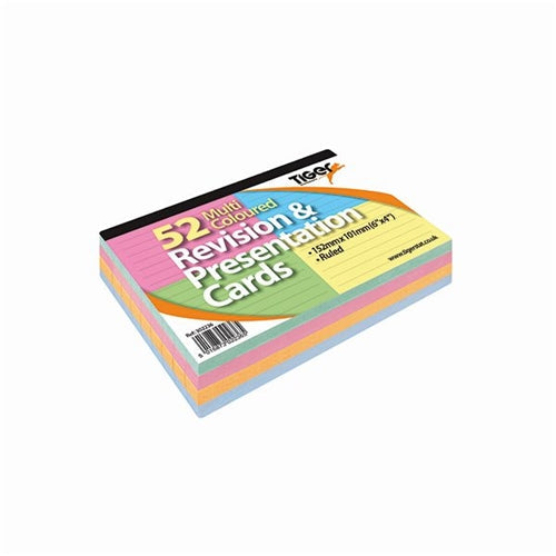 Revision and Presentation Cards 52 Multicoloured (Pack of 10)