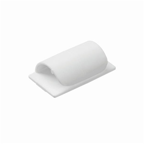 D-Line Cable Clips Self-Adhesive White (Pack of 20)