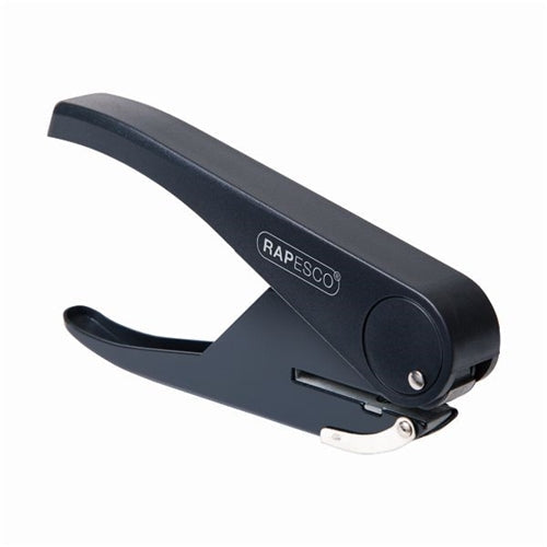 Rapesco Sole Single Hole Punch Capacity 23 Sheets Black