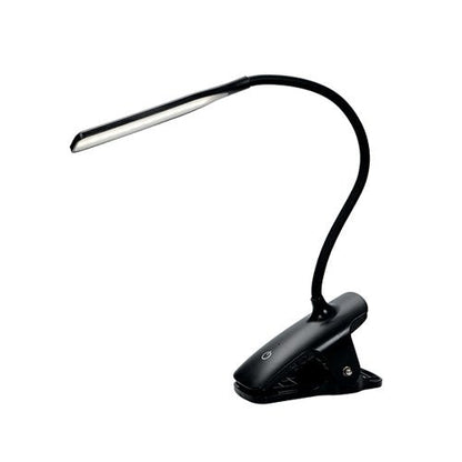 Alba LED Wireless Desk Lamp with Desk Top Clamp Black