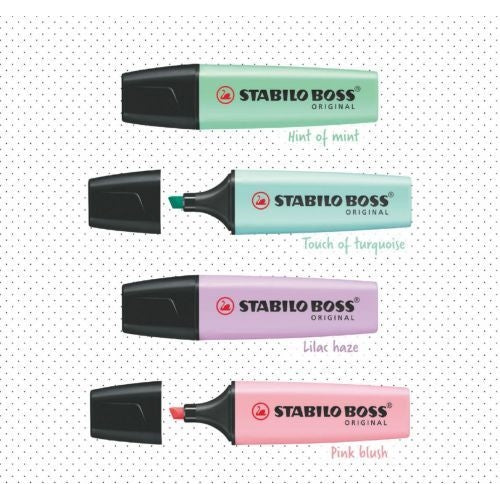 Stabilo Boss Original Highlighter Assorted Pastel (Pack of 4)