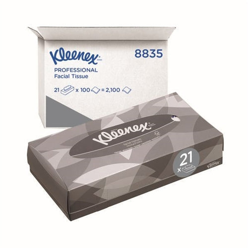 Kleenex Facial Tissues Box 100 Sheets (Pack of 21)