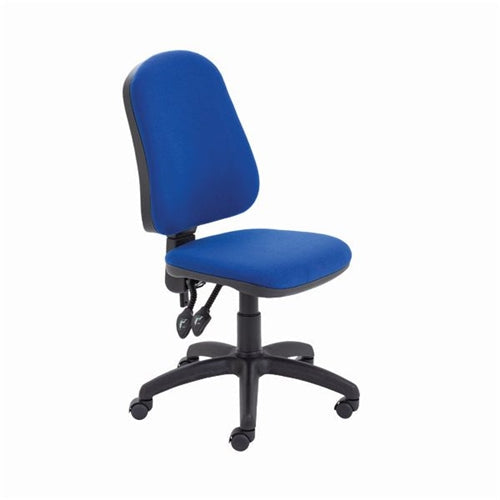 First High Back Operator Chair 640x640x985-1175mm Blue