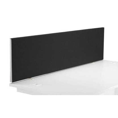 Jemini Straight Desk Mounted Screen 1600x25x400mm Black