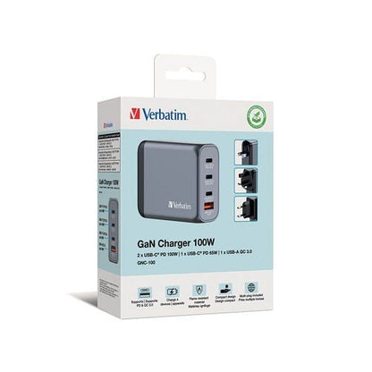 Verbatim GNC-100 GaN 100W 4 Port Charger