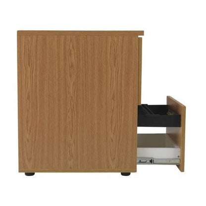 First 2 Drawer Filing Cabinet 465x600x730mm Nova Oak