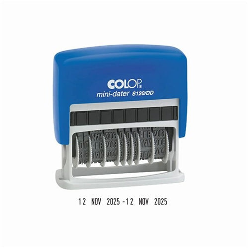 Colop S120DD Double Dater Self Inking Stamp