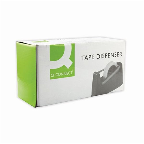 Q-Connect Tape Dispenser Extra Large for 25mm x 3366m Tape Black