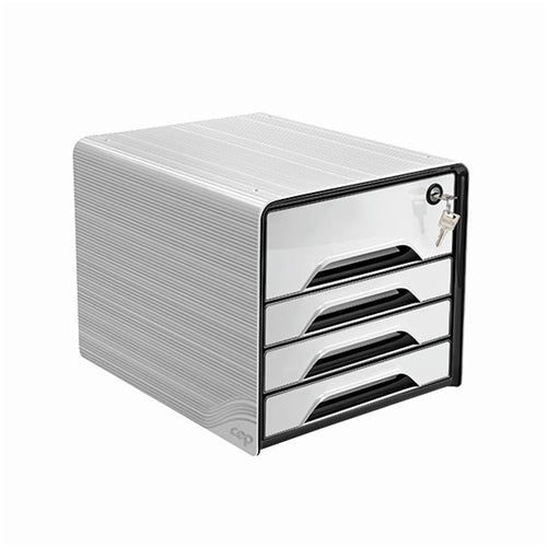 CEP Smoove Secure 4 Drawer Module with Lock White