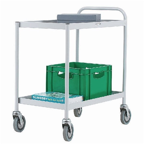 2 Tier Grey General Purpose Trolley