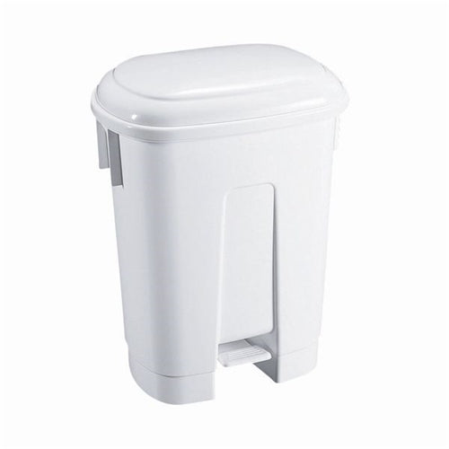 Derby Plastic Pedal Bin 60L White