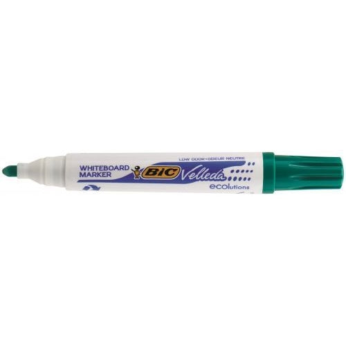 Bic Velleda 1701 Drywipe Marker Green (Pack of 12)