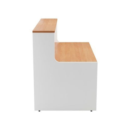 Jemini Reception Unit 1400x800x740mm Beech/White