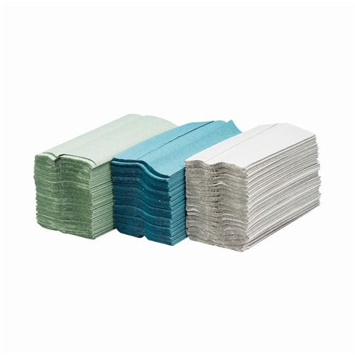 Maxima Green C-Fold Hand Towel 2-Ply White (Pack of 15) x160 Sheets