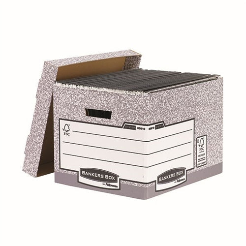 Bankers Box Storage Box Grey Standard (Pack of 10)