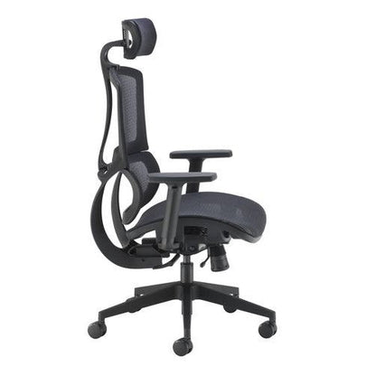 Arista Lena High Back Executive Chair 700x700x1120-1250mm Mesh Back Black